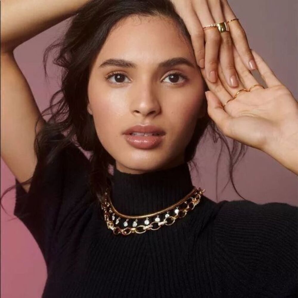 ANTHROPOLOGIE Gold-toneย SerefinaโDionnaโNecklace
